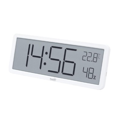 HOME HC18 páratartalom és hőmérséklet mérő ébresztőóra, prémium LCD kijelzővel, bútorra, falra helyezhető